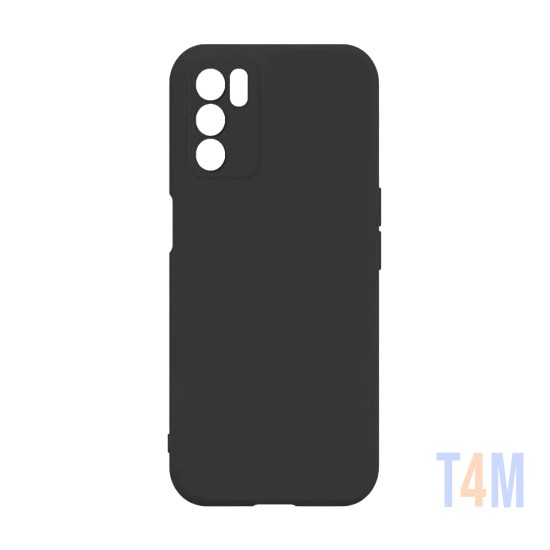 Silicone Case with Camera Shield for Oppo A16 Black